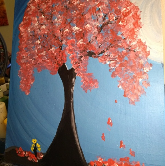 ๐ณ๏ธโ๐๐จ11x14 Acrylic Painting on canvas panel โฅ๏ธ - Picture 3 of 4